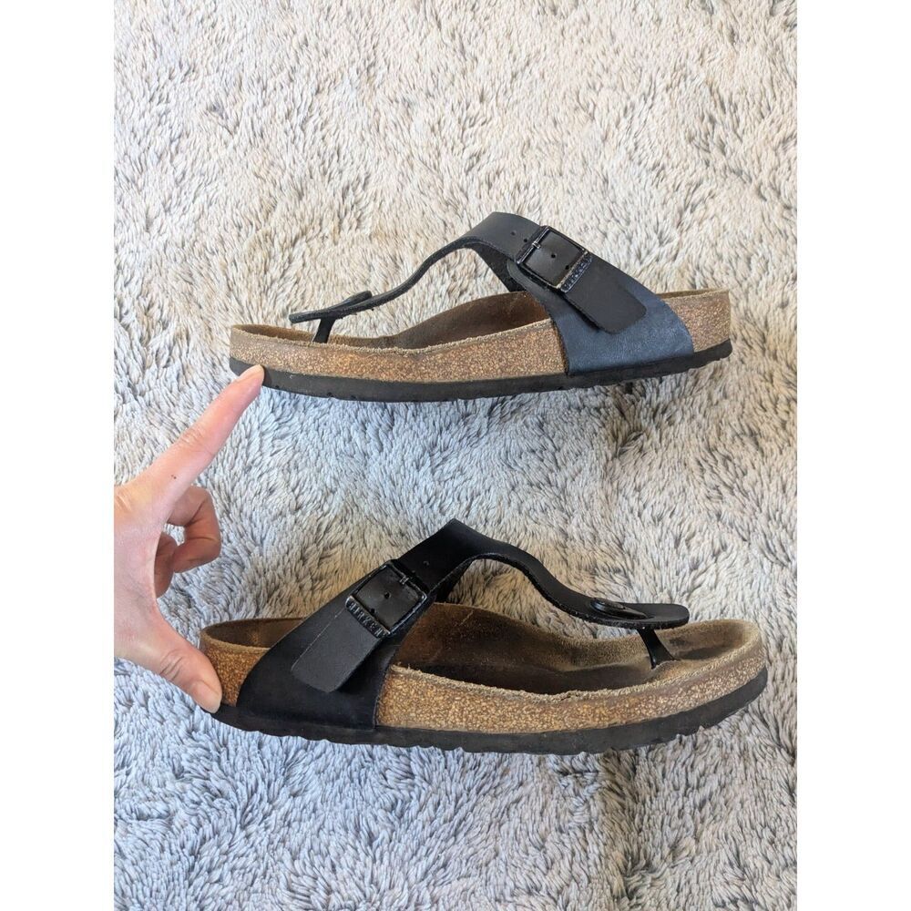 Birkenstock Black Gizeh Sandals Size 37 US 6